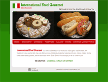 Tablet Screenshot of internationalfoodgourmet.biz